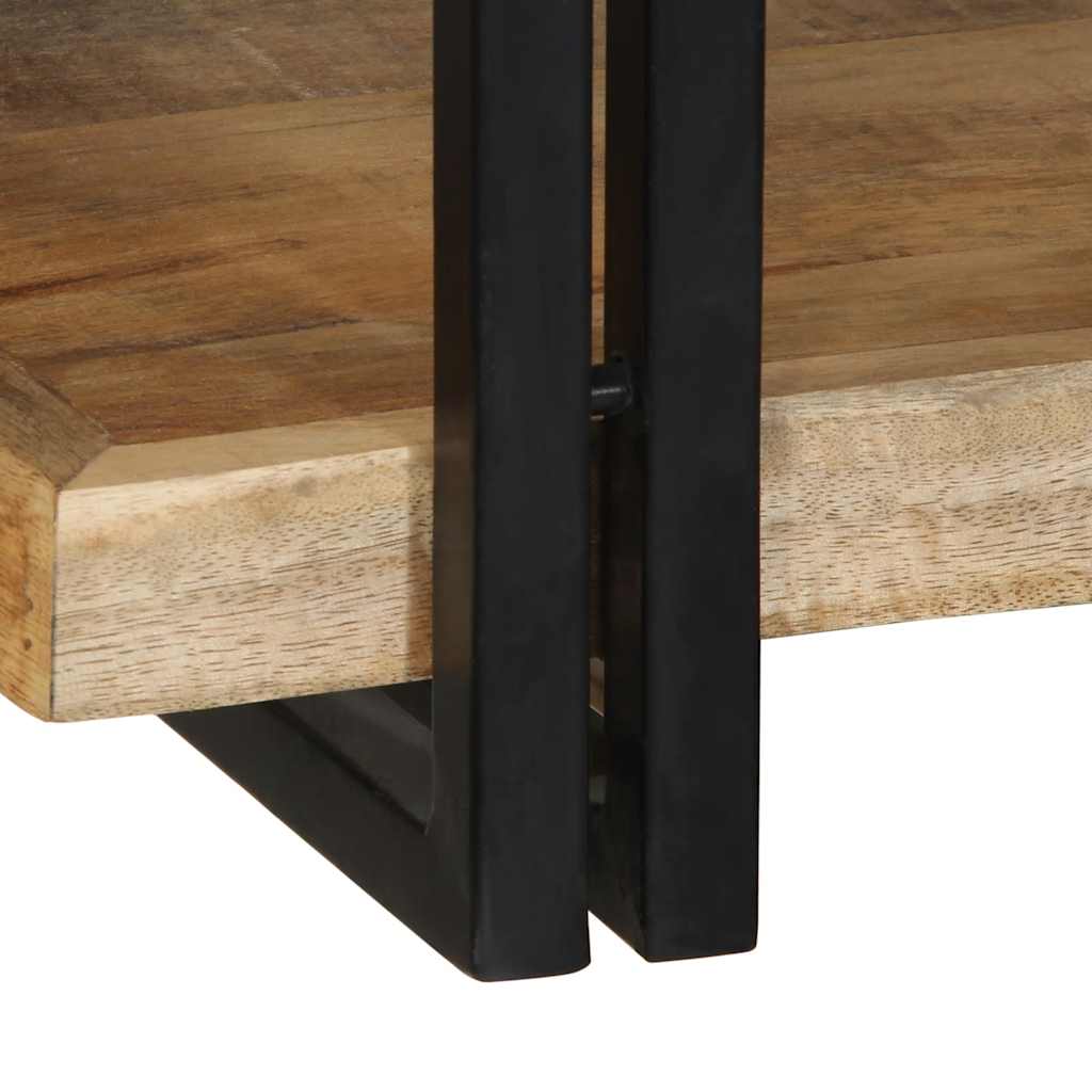 Wall shelf 90x33x45 cm rough solid mango wood