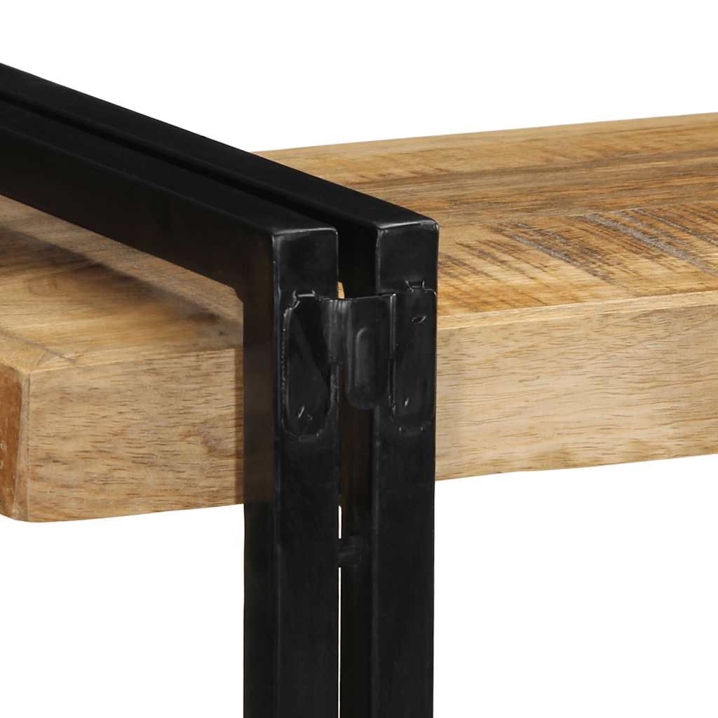 Wall shelf 90x33x45 cm rough solid mango wood