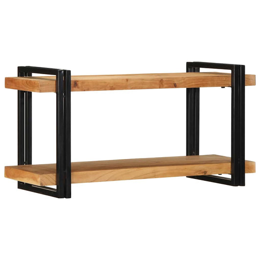 Wall shelf 90x33x45 cm solid acacia wood
