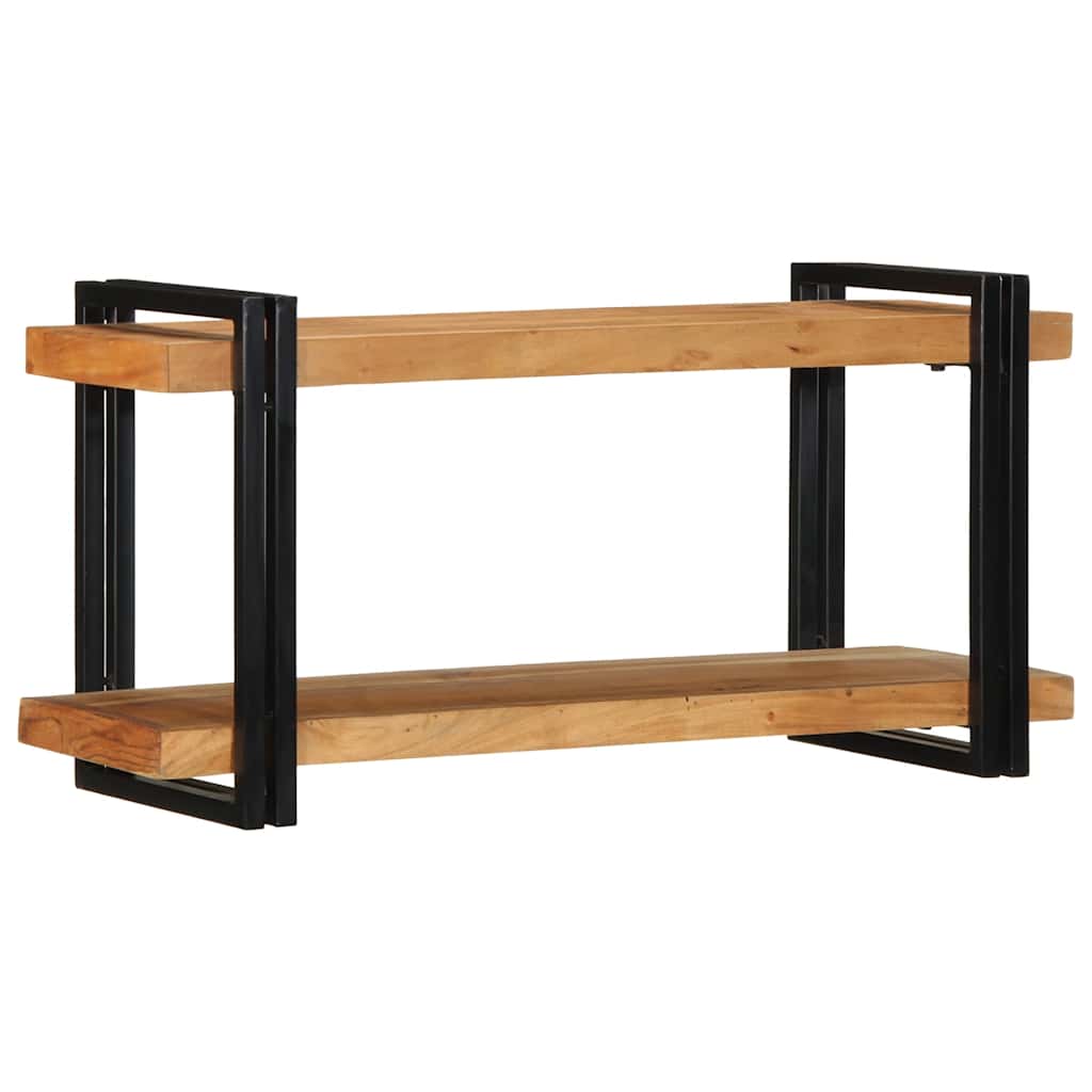 Wall shelf 90x33x45 cm solid acacia wood