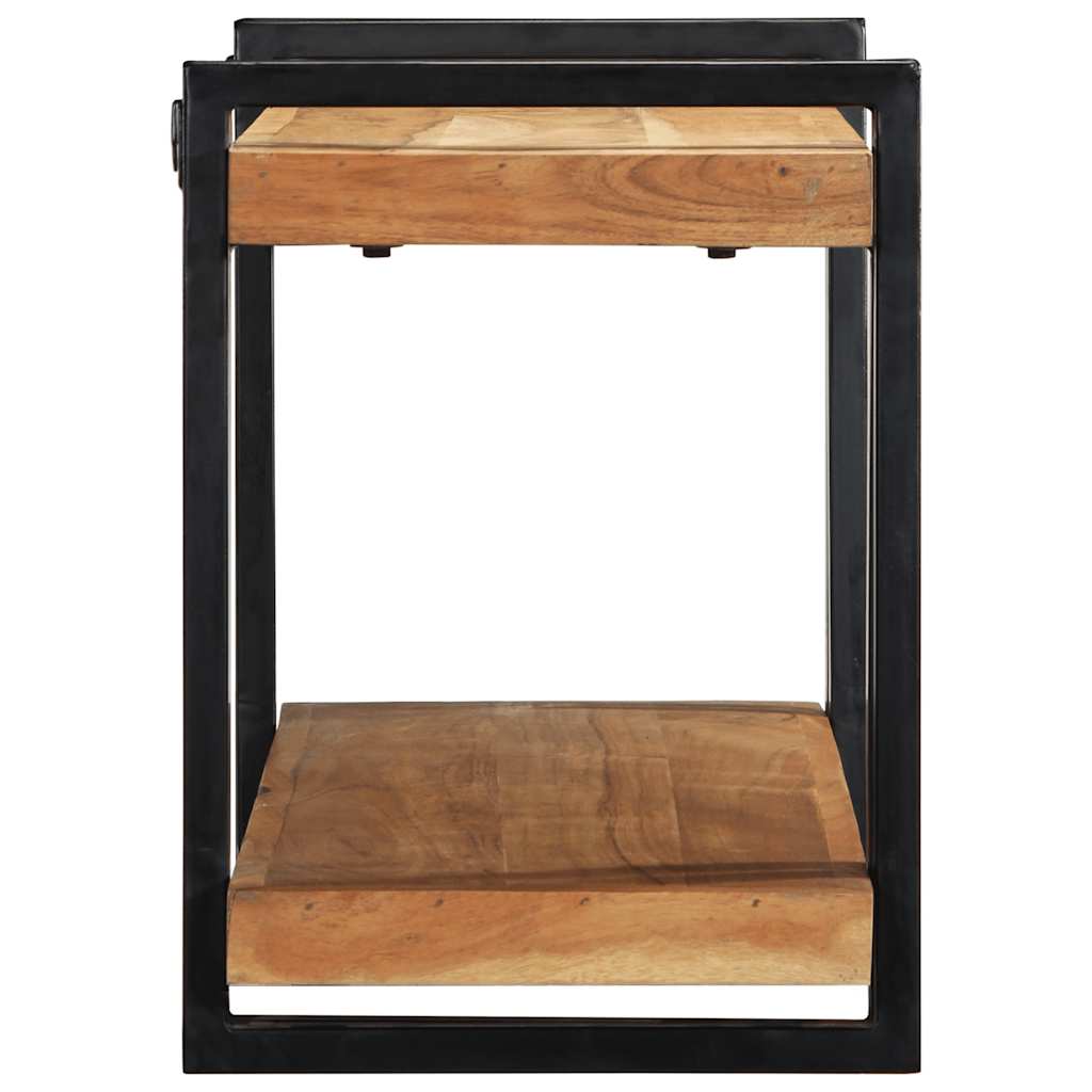 Wall shelf 90x33x45 cm solid acacia wood