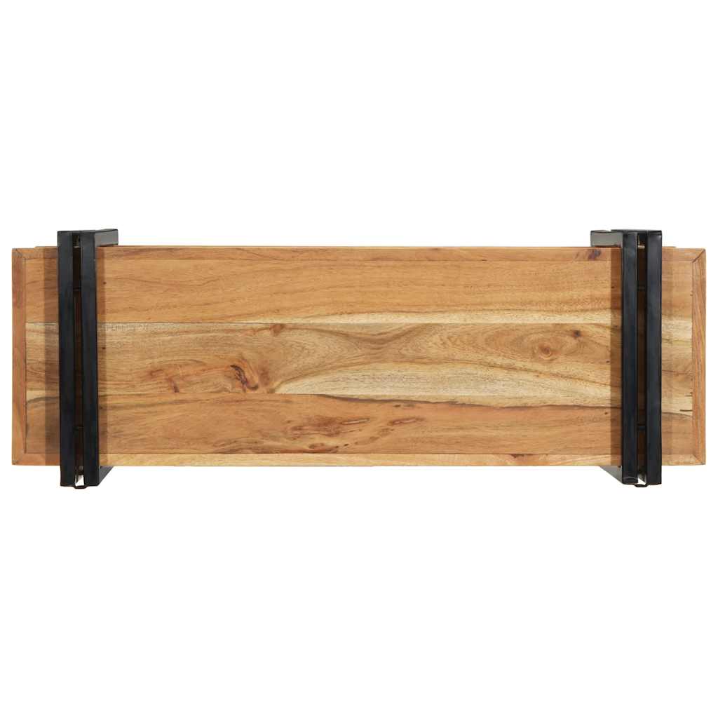 Wall shelf 90x33x45 cm solid acacia wood