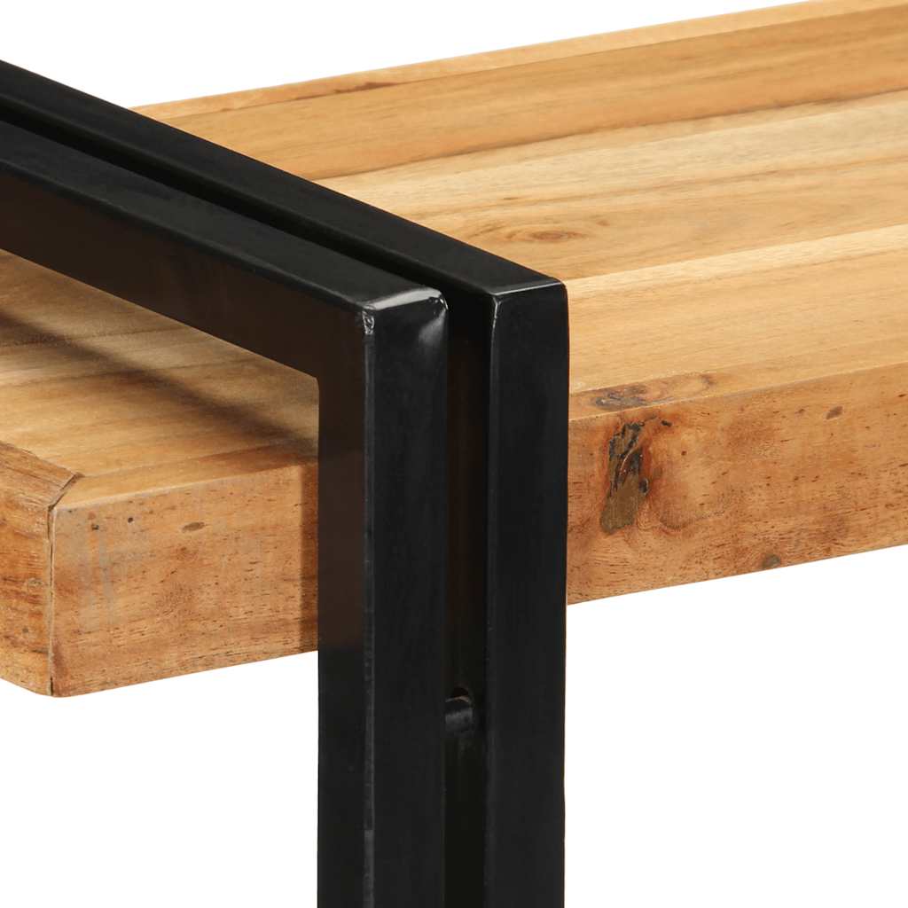 Wall shelf 90x33x45 cm solid acacia wood