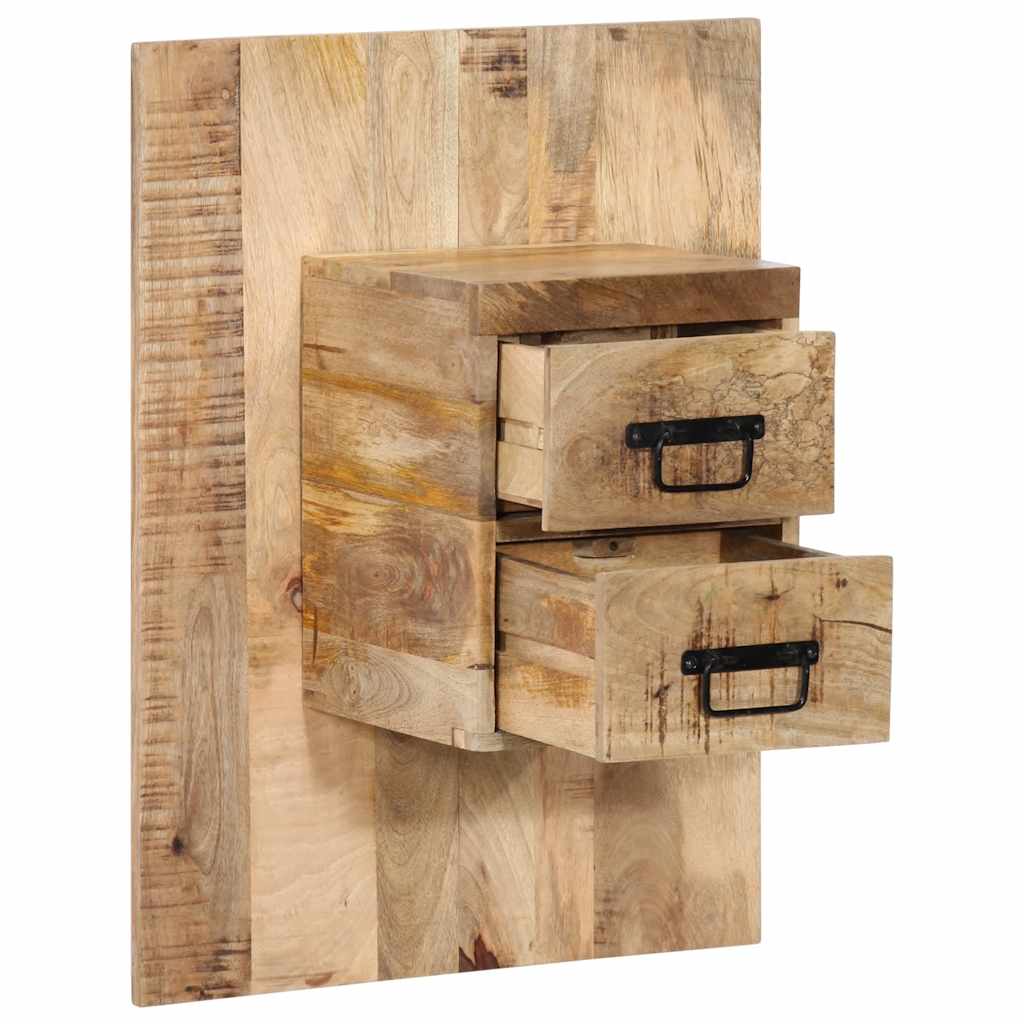 Nachttisch 60x32x80 cm Raues Mango-Massivholz