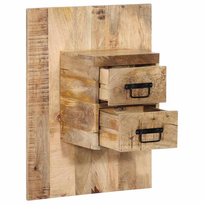 Nachttisch 60x32x80 cm Raues Mango-Massivholz