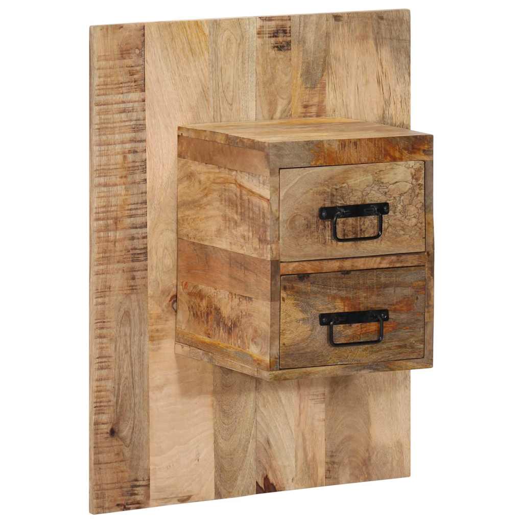 Nachttisch 60x32x80 cm Raues Mango-Massivholz