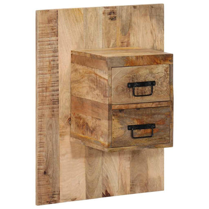 Nachttisch 60x32x80 cm Raues Mango-Massivholz
