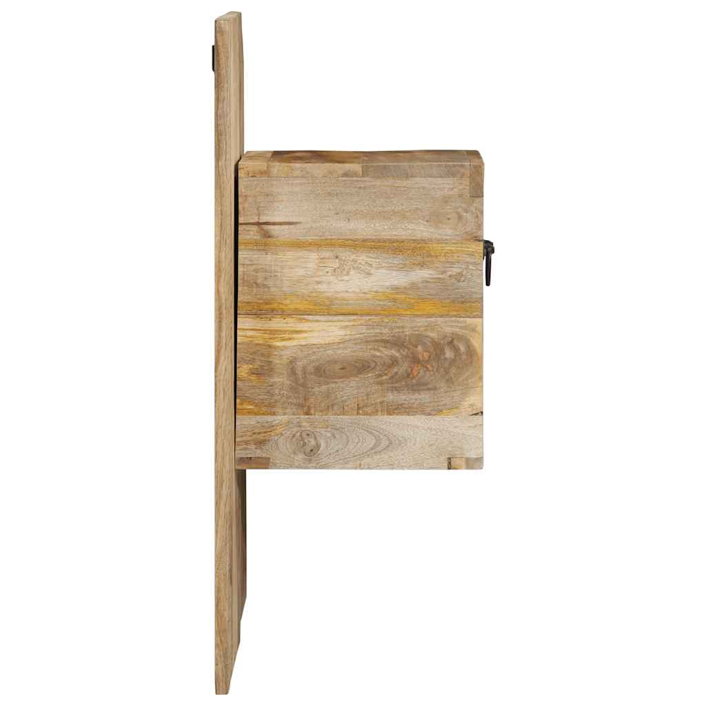 Nachttisch 60x32x80 cm Raues Mango-Massivholz