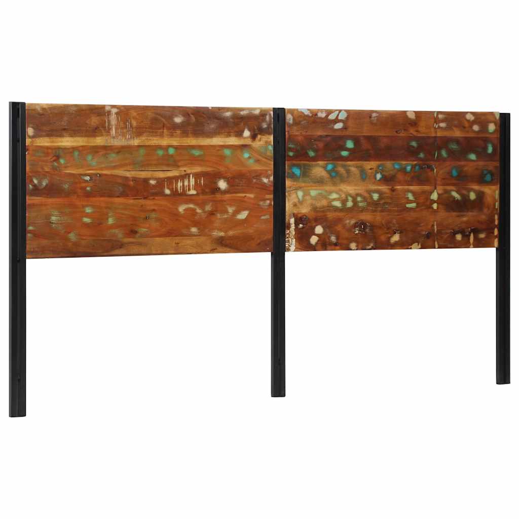 Kopfteil 200 cm Altholz Massivholz und Eisen