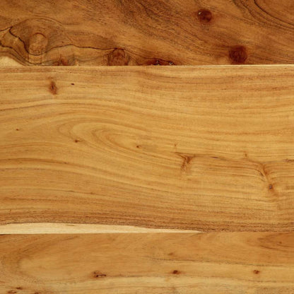 Kopfteil 200 cm Massivholz Akazie und Eisen