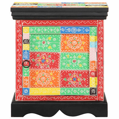 Nachttisch Mehrfarbig 40x35x45 cm Massivholz Mango