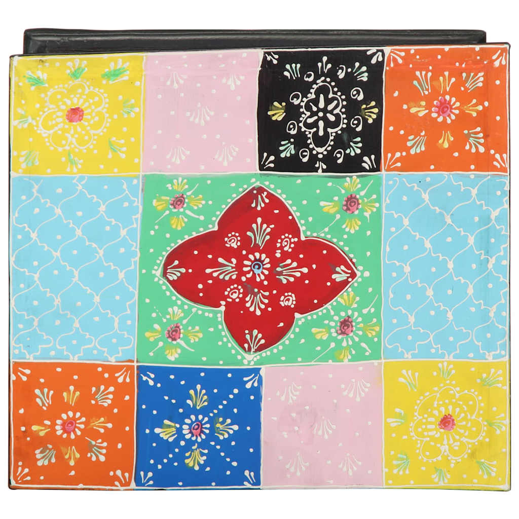 Nachttisch 2 stk. Mehrfarbig 40 x 35 x 45 cm Massivholz Mango