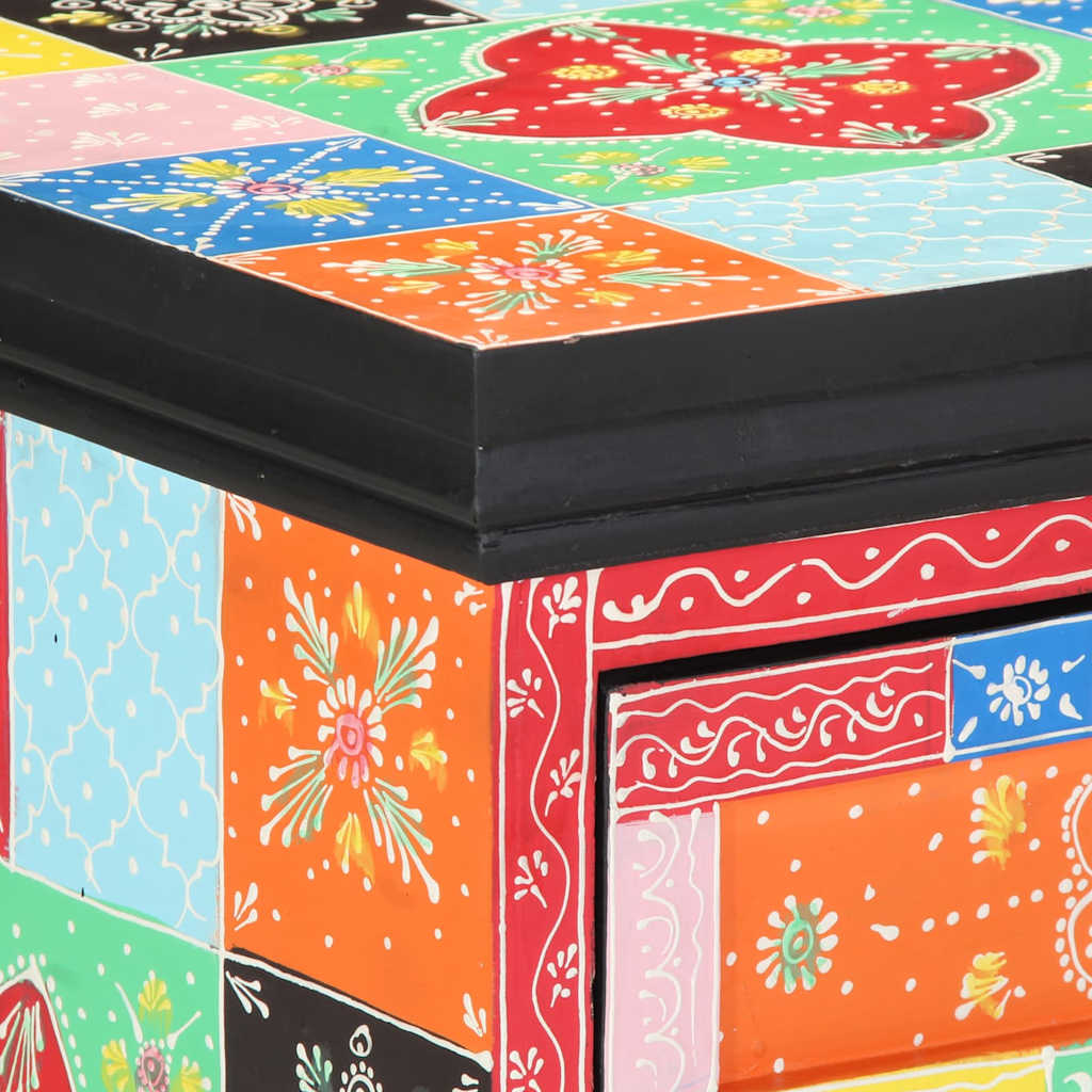 Schubladenschrank Mehrfarbig 40 x 40 x 60 cm Massivholz Mango