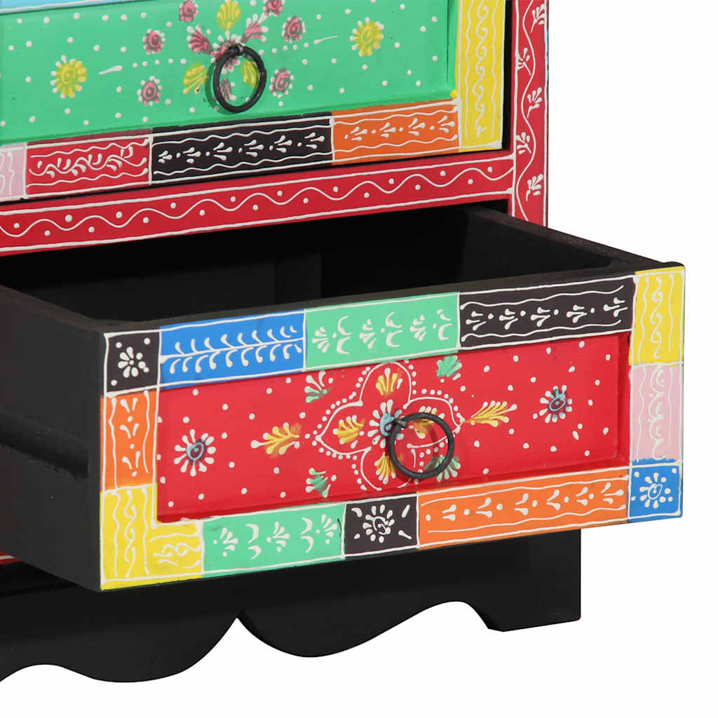 Schubladenschrank Mehrfarbig 40 x 40 x 60 cm Massivholz Mango