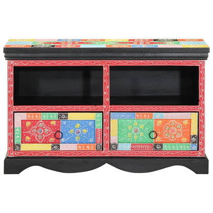 TV-Schränk Mehrfarbig 80 x 35 x 50 cm Massivholz Mango