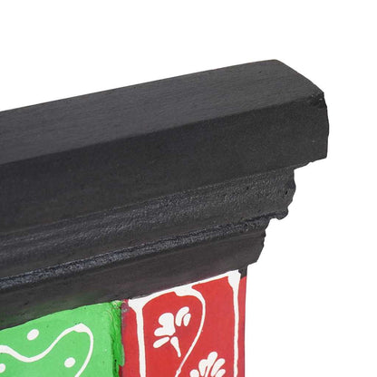 Garderobenständer Schwarz 80 x 25 x 2 cm Massivholz Mango