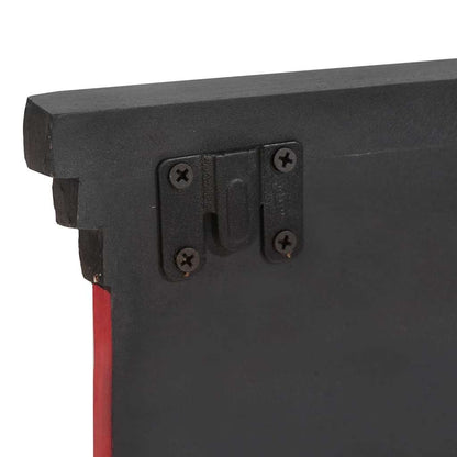 Garderobenständer Schwarz 80 x 25 x 2 cm Massivholz Mango
