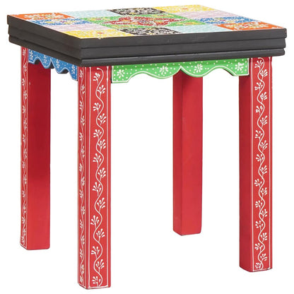 Quadratischer Tisch 3 Stk. Mehrfarbig 50 x 50 x 50 cm