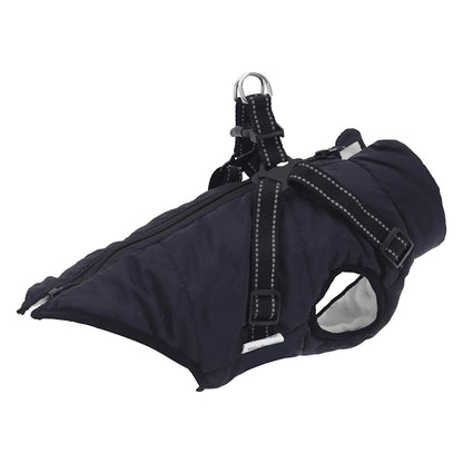 Hundemantel Geschirr Wasserdicht Reflektierend Marineblau L24