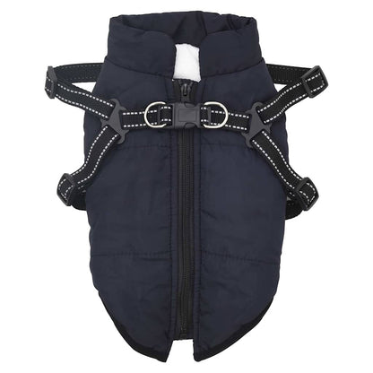 Hundemantel Geschirr Wasserdicht Reflektierend Marineblau L28