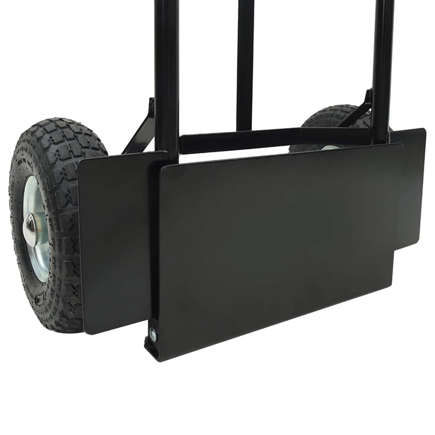 Erweiterbarer Handwagen Schwarz und Rot 57 x 46 x 113 cm Stahl