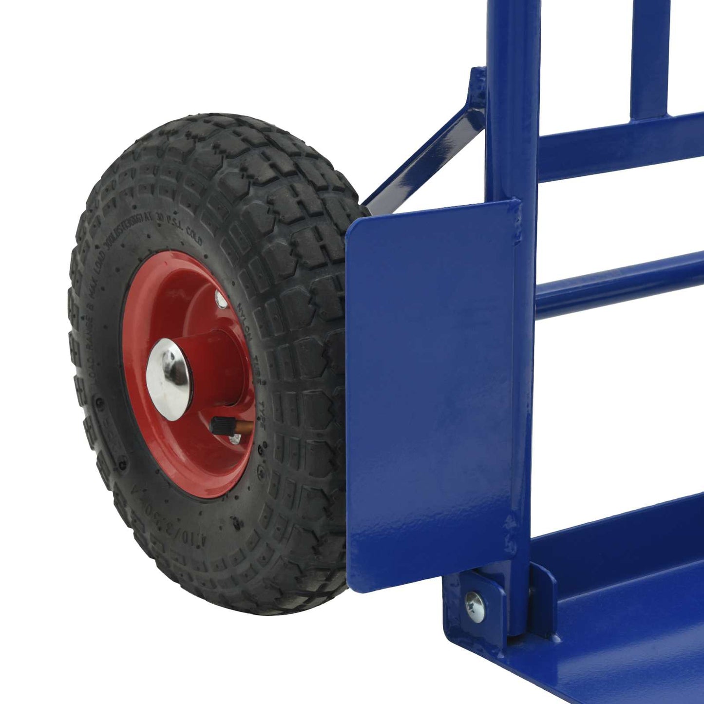 Erweiterbarer Handwagen Blau und Rot 57 x 46 x 113 cm Stahl