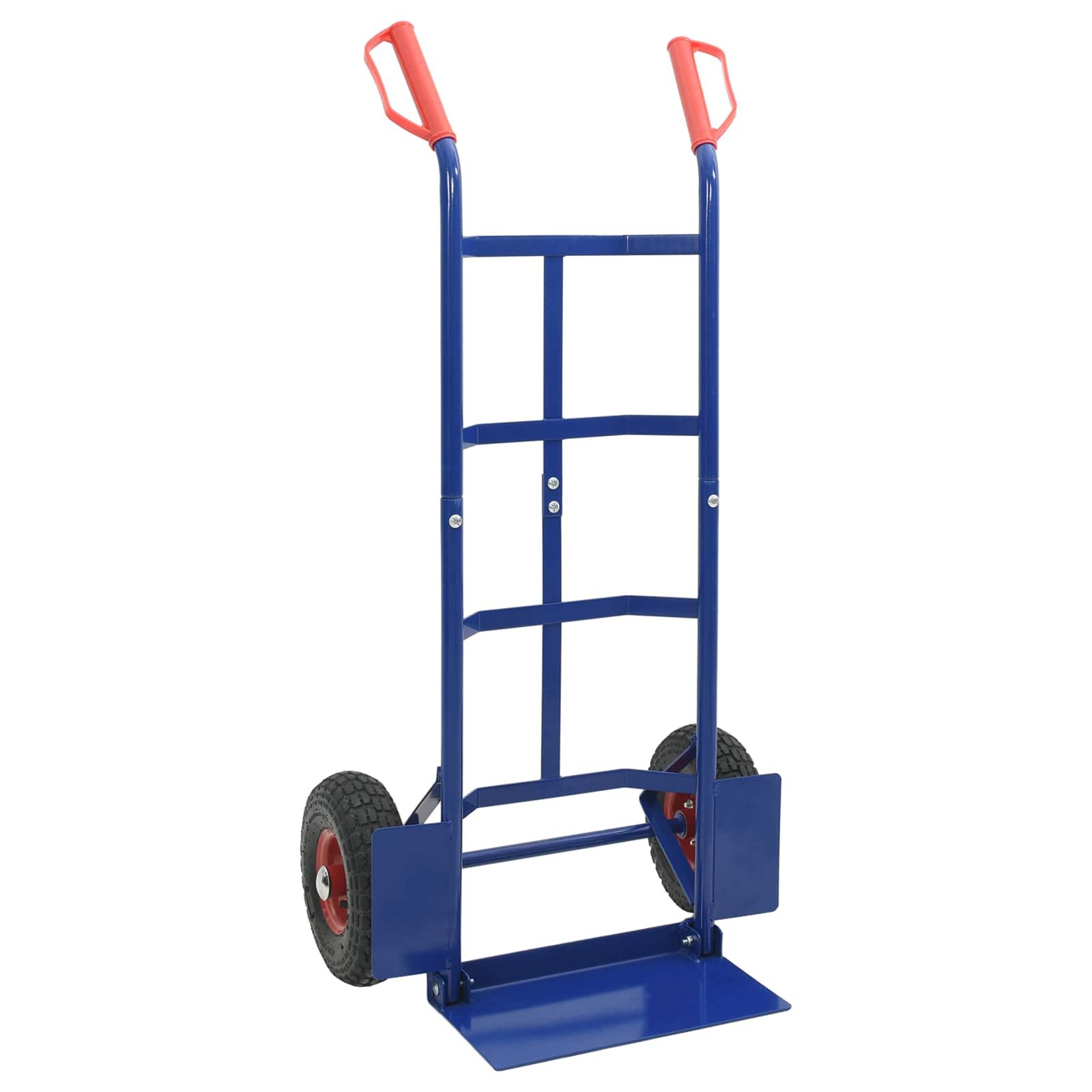 Erweiterbarer Handwagen Blau und Rot 57 x 46 x 113 cm Stahl