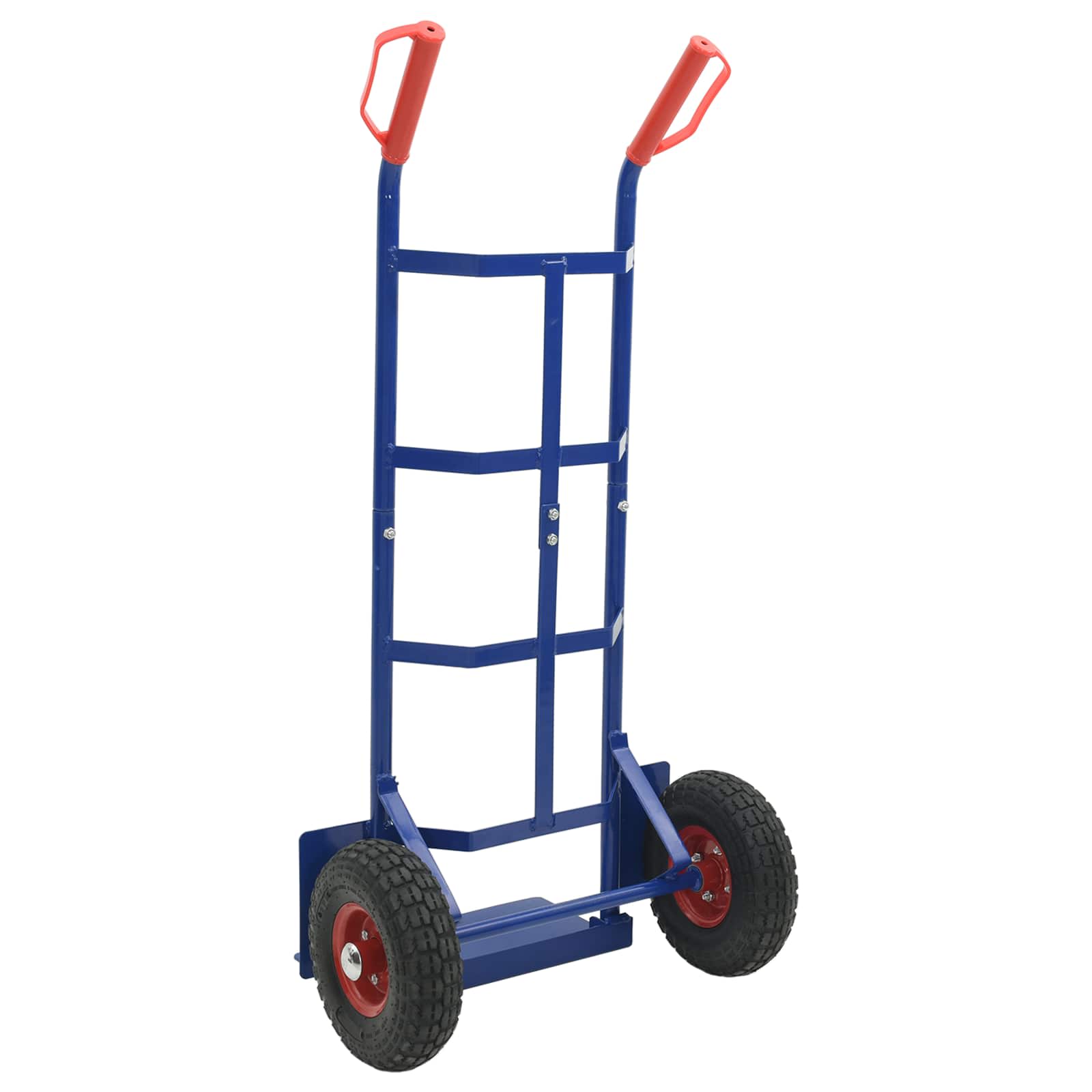 Erweiterbarer Handwagen Blau und Rot 57 x 46 x 113 cm Stahl