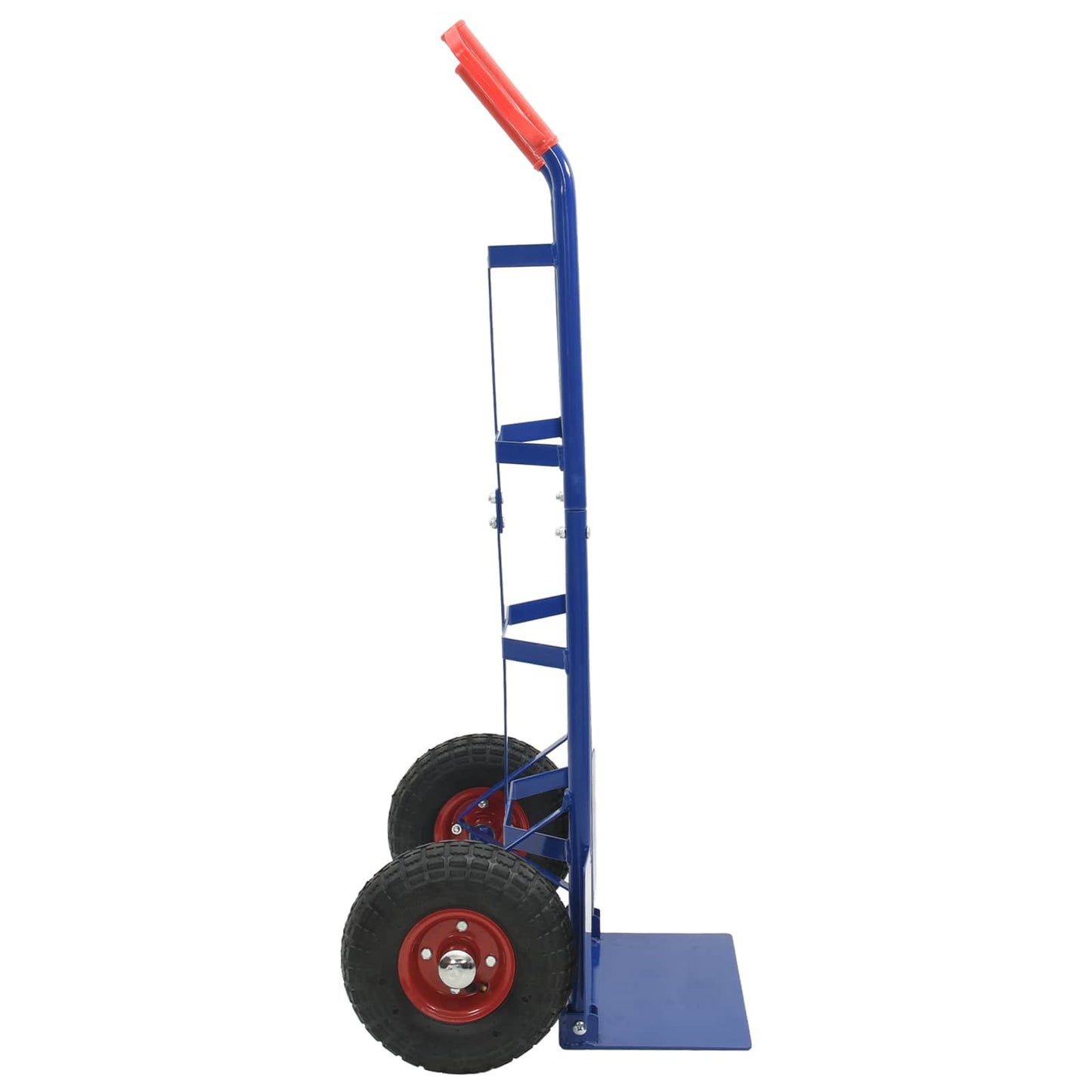 Erweiterbarer Handwagen Blau und Rot 57 x 46 x 113 cm Stahl