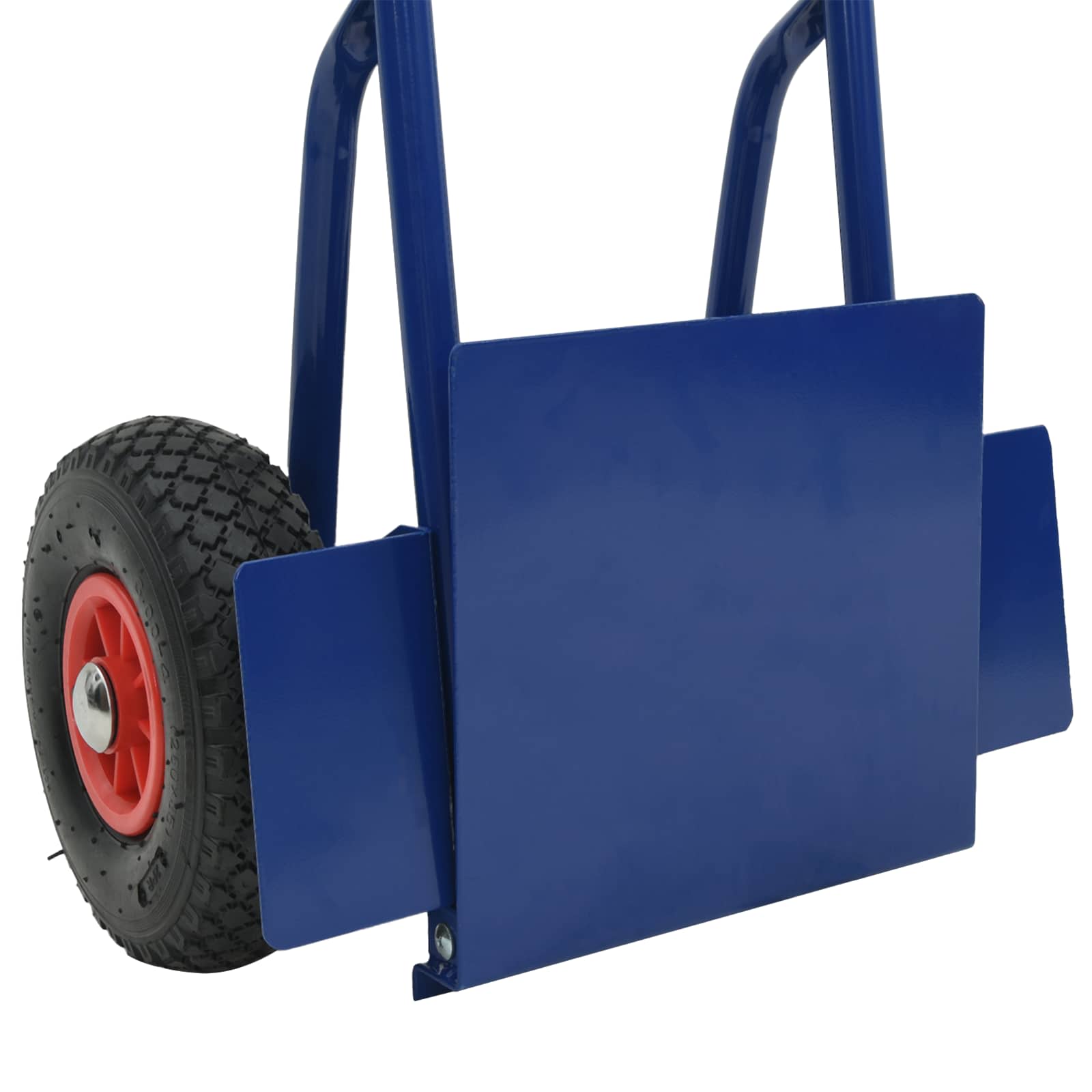Erweiterbarer Handwagen Blau und Rot 49,5 x 53 x 114 cm Stahl