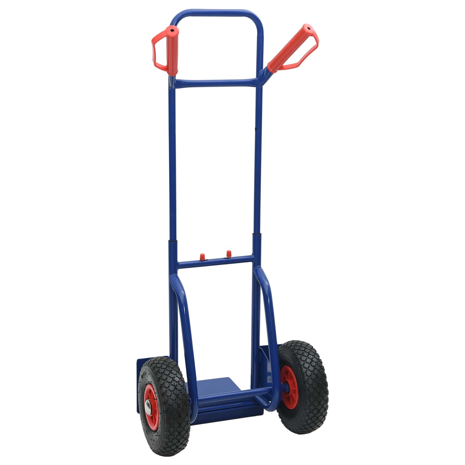 Erweiterbarer Handwagen Blau und Rot 49,5 x 53 x 114 cm Stahl