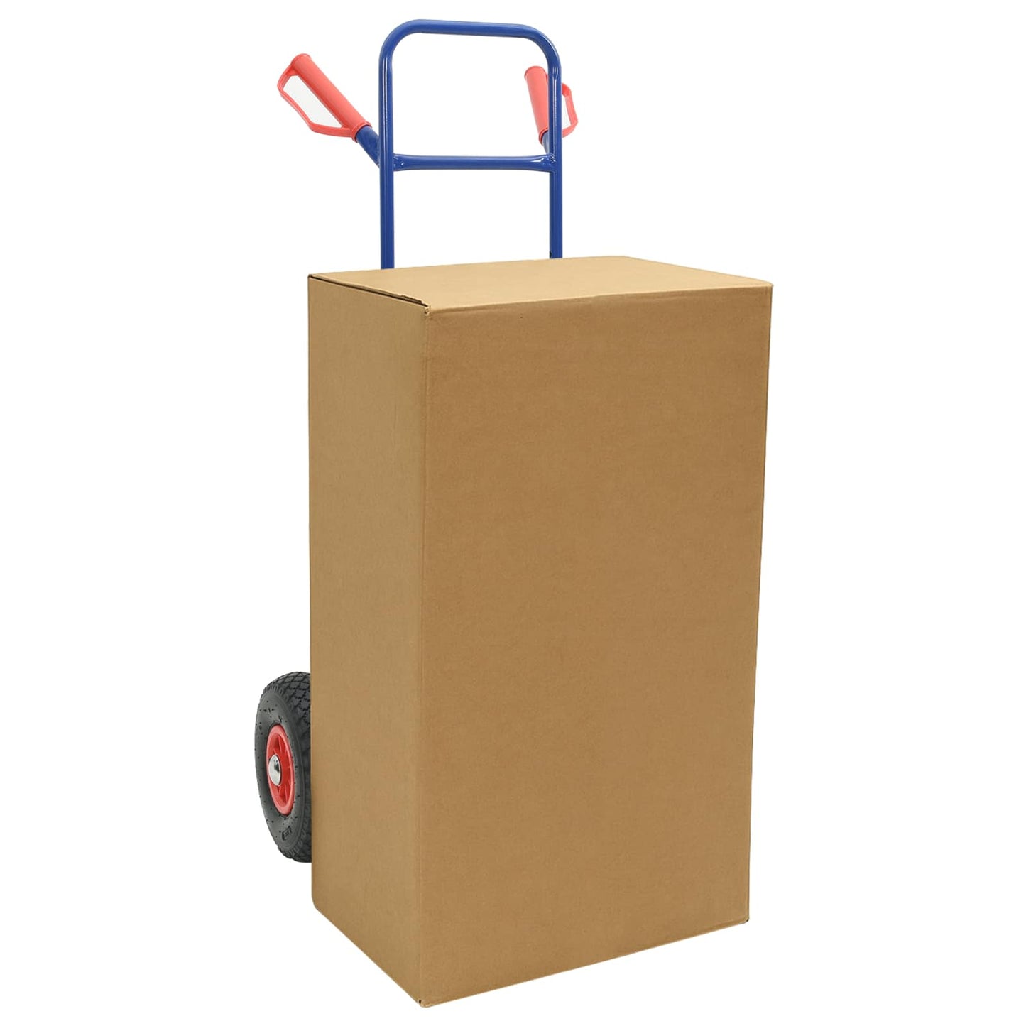Erweiterbarer Handwagen Blau und Rot 49,5 x 53 x 114 cm Stahl