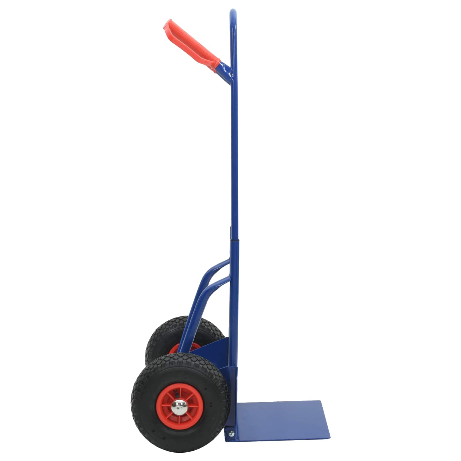 Erweiterbarer Handwagen Blau und Rot 49,5 x 53 x 114 cm Stahl