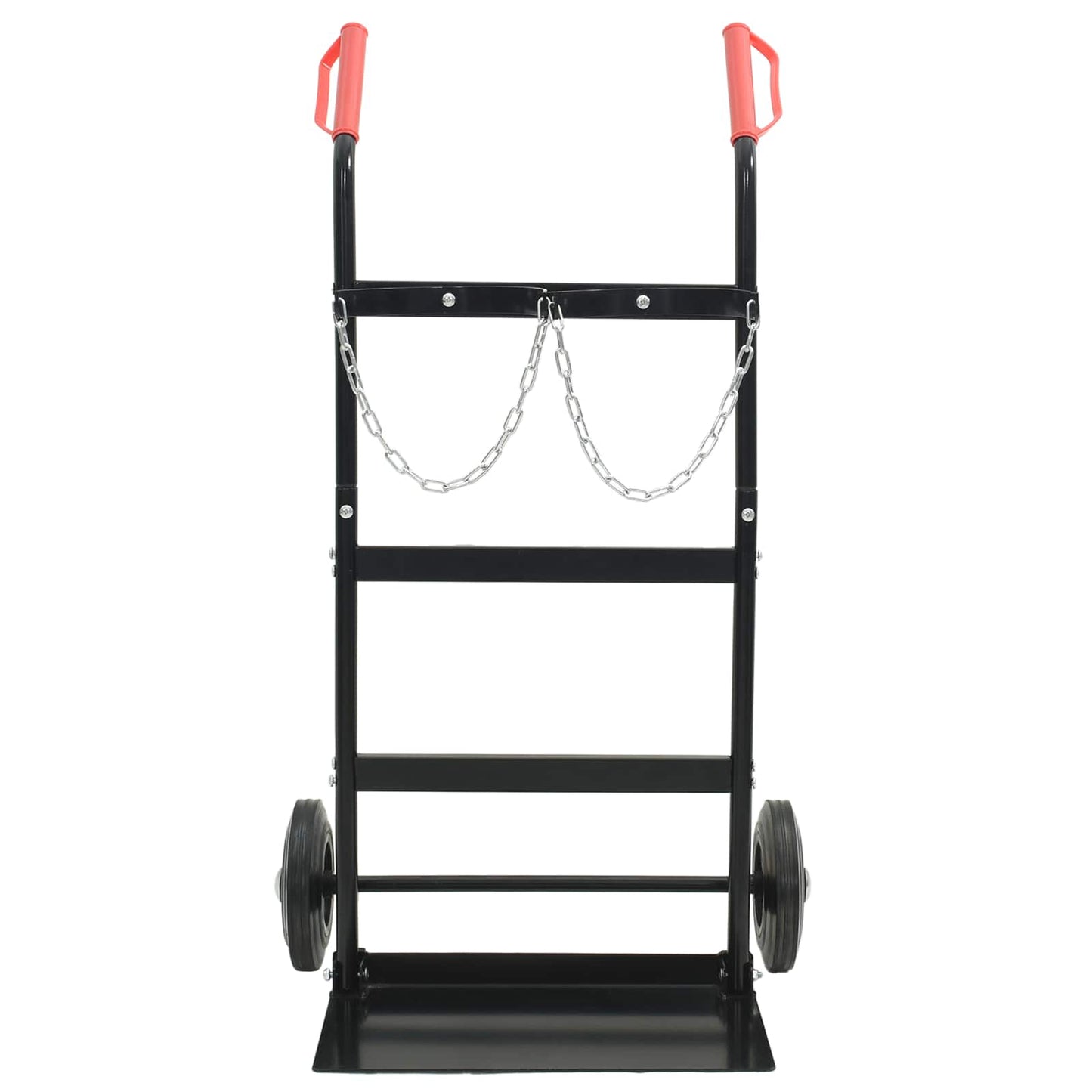 Handwagen Schwarz und Rot 63 x 43,5 x 110 cm Stahl
