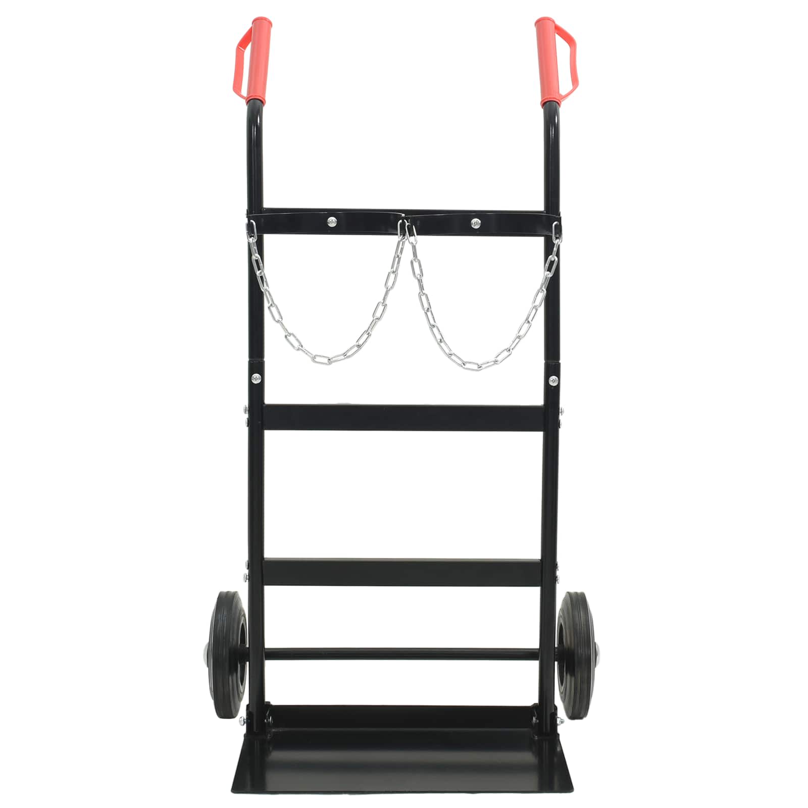 Handwagen Schwarz und Rot 63 x 43,5 x 110 cm Stahl