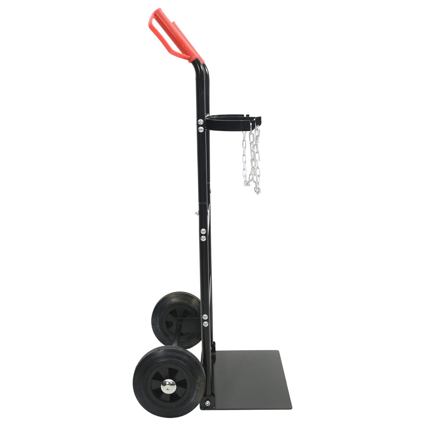 Handwagen Schwarz und Rot 63 x 43,5 x 110 cm Stahl