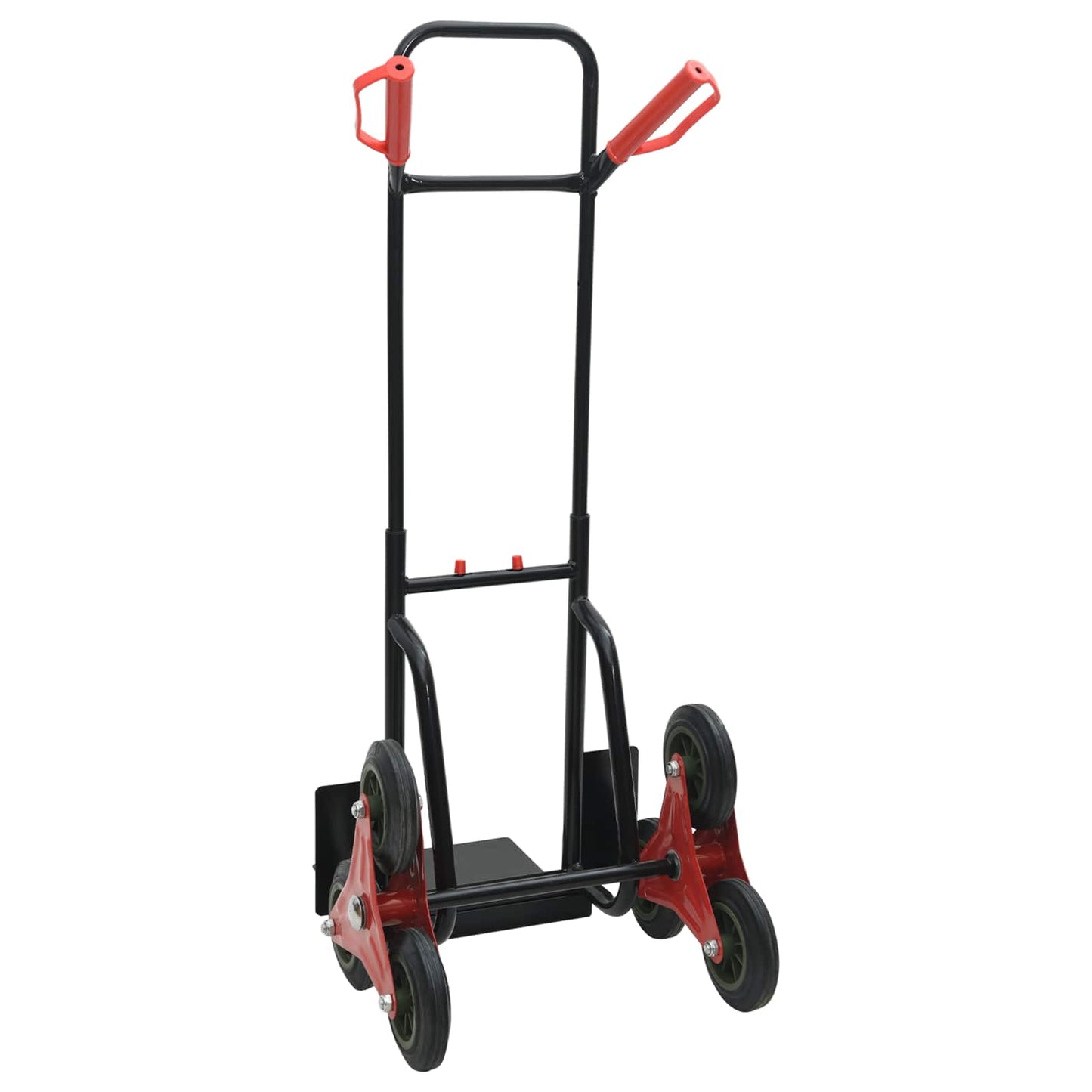 Handwagen Schwarz und Rot 64,5 x 49,5 x 114 cm Stahl