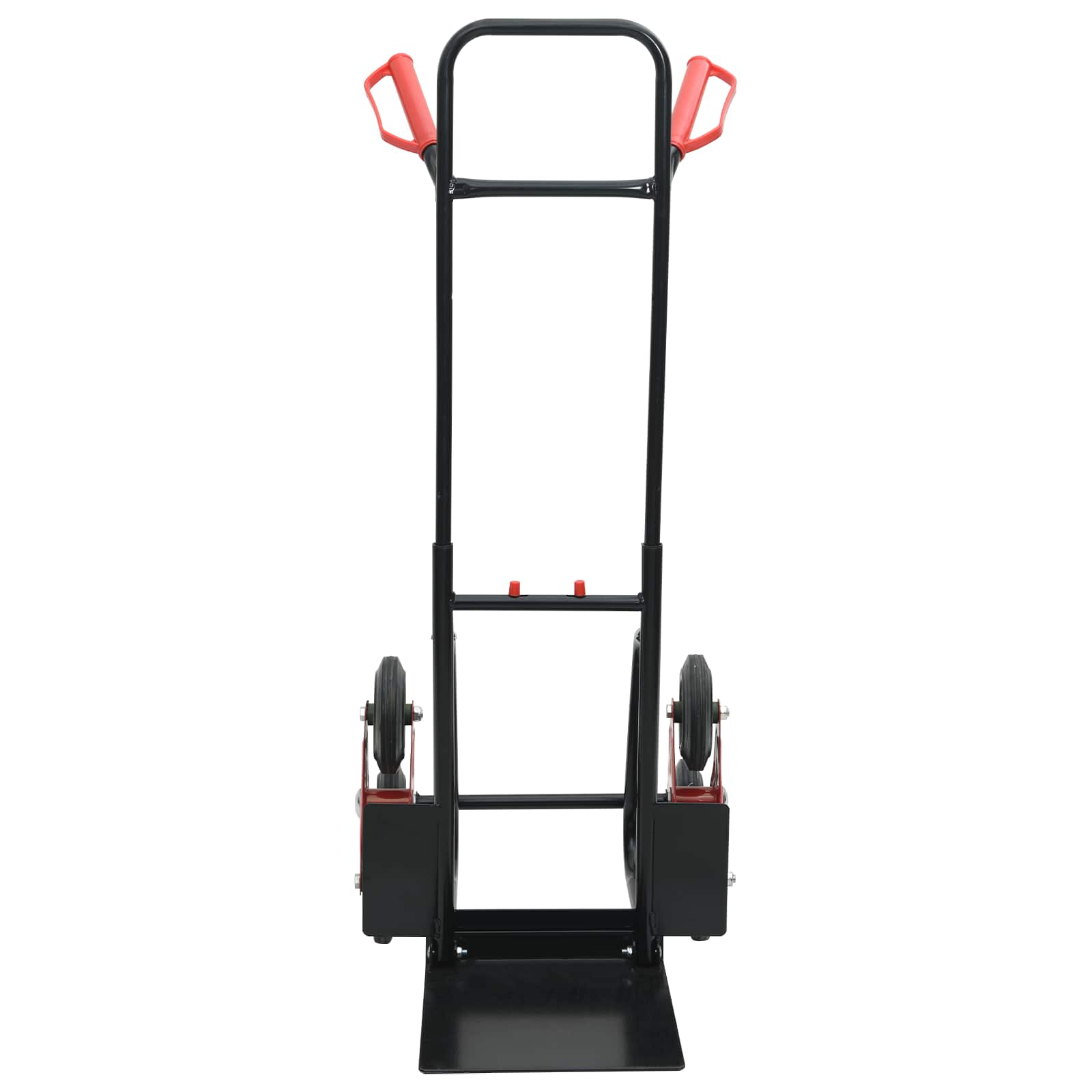 Handwagen Schwarz und Rot 64,5 x 49,5 x 114 cm Stahl