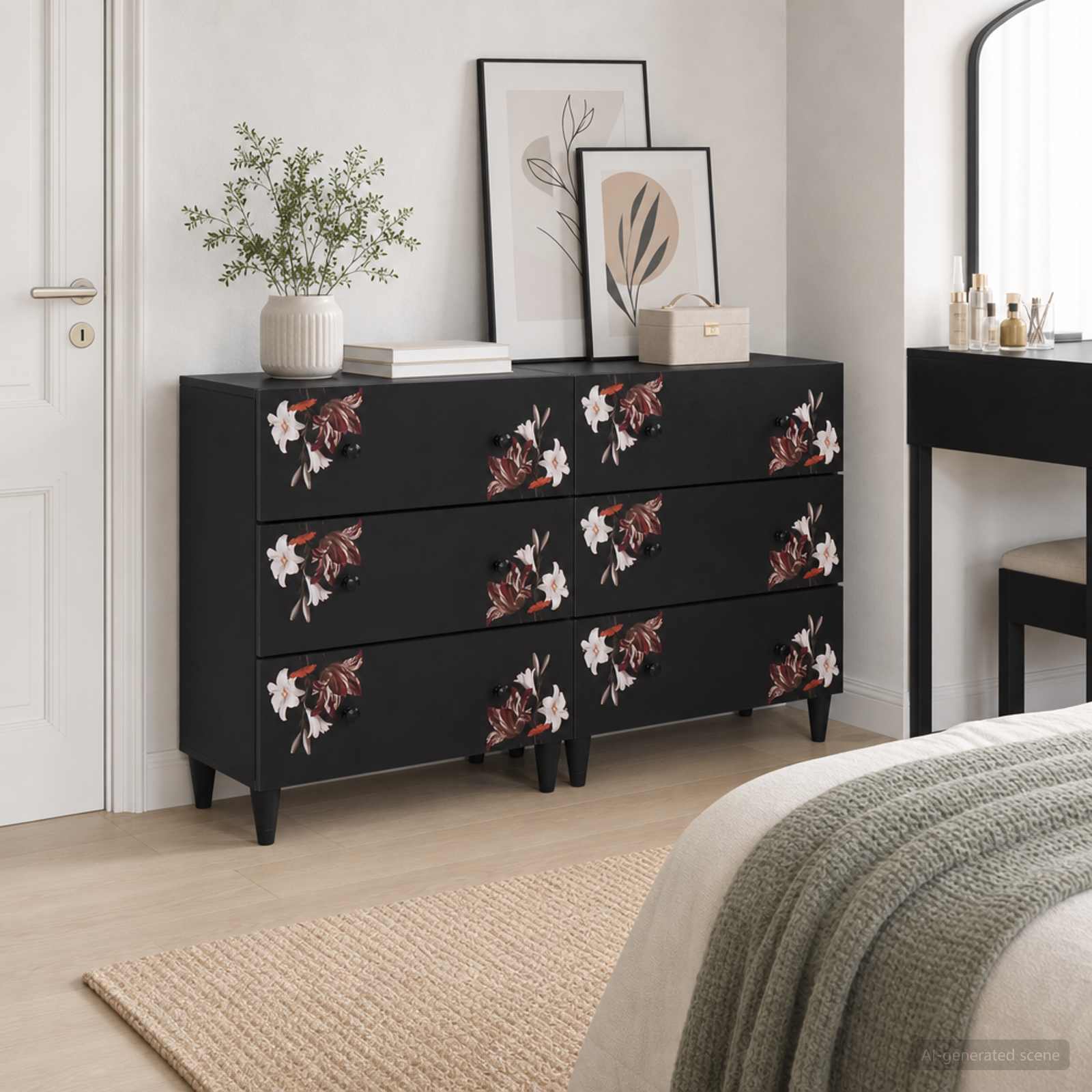 Stauraumschränke 2 Stk. 120 x 33 x 75 cm Massivholz Mango