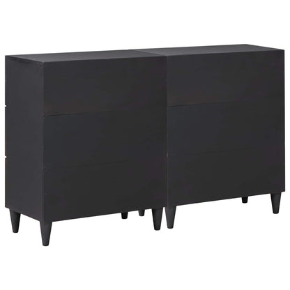 Stauraumschränke 2 stk. 120 x 33 x 75 cm Massivholz Mango