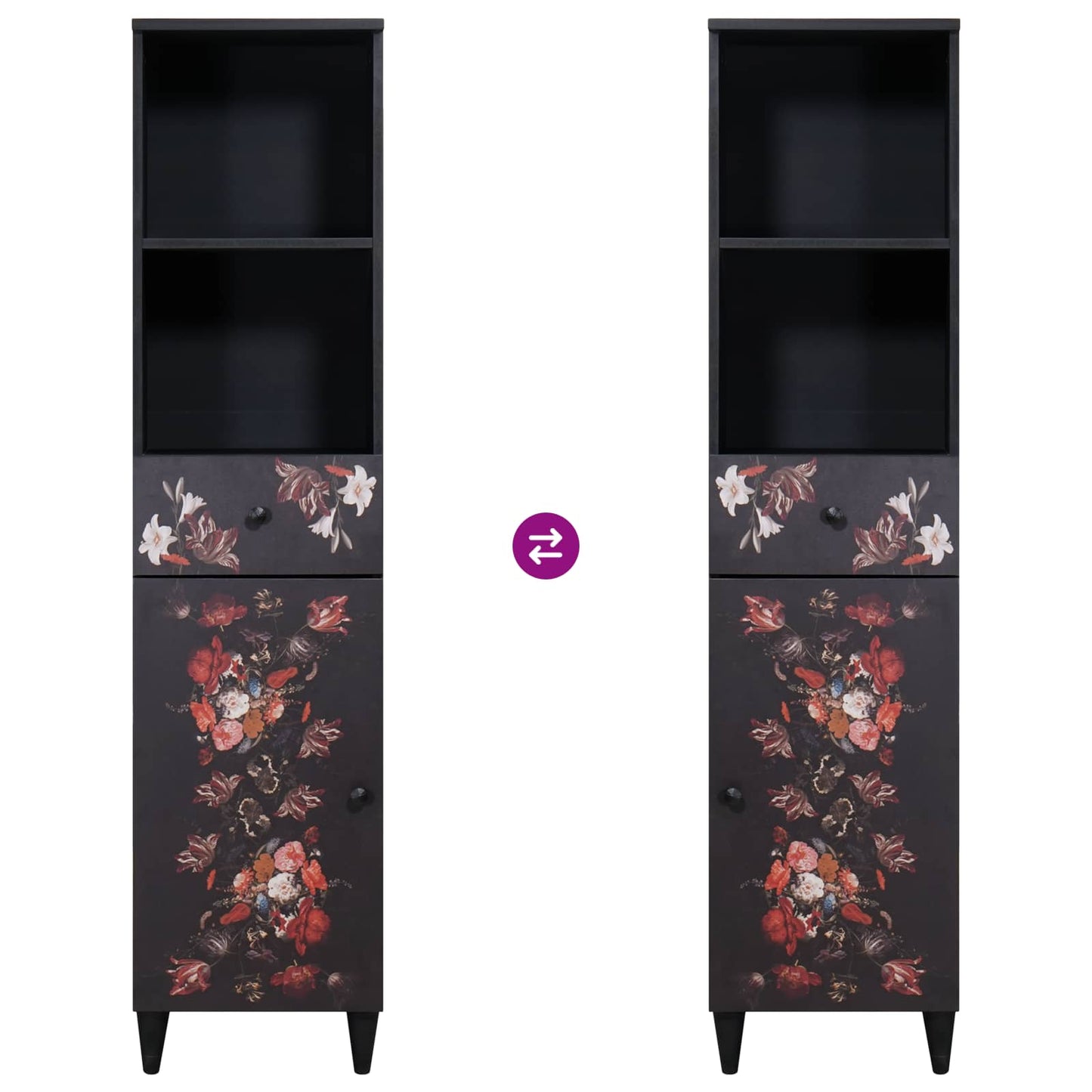 Badezimmerschrank-Set 3 stk. 62 x 33 x 58 cm Massivholz Mango