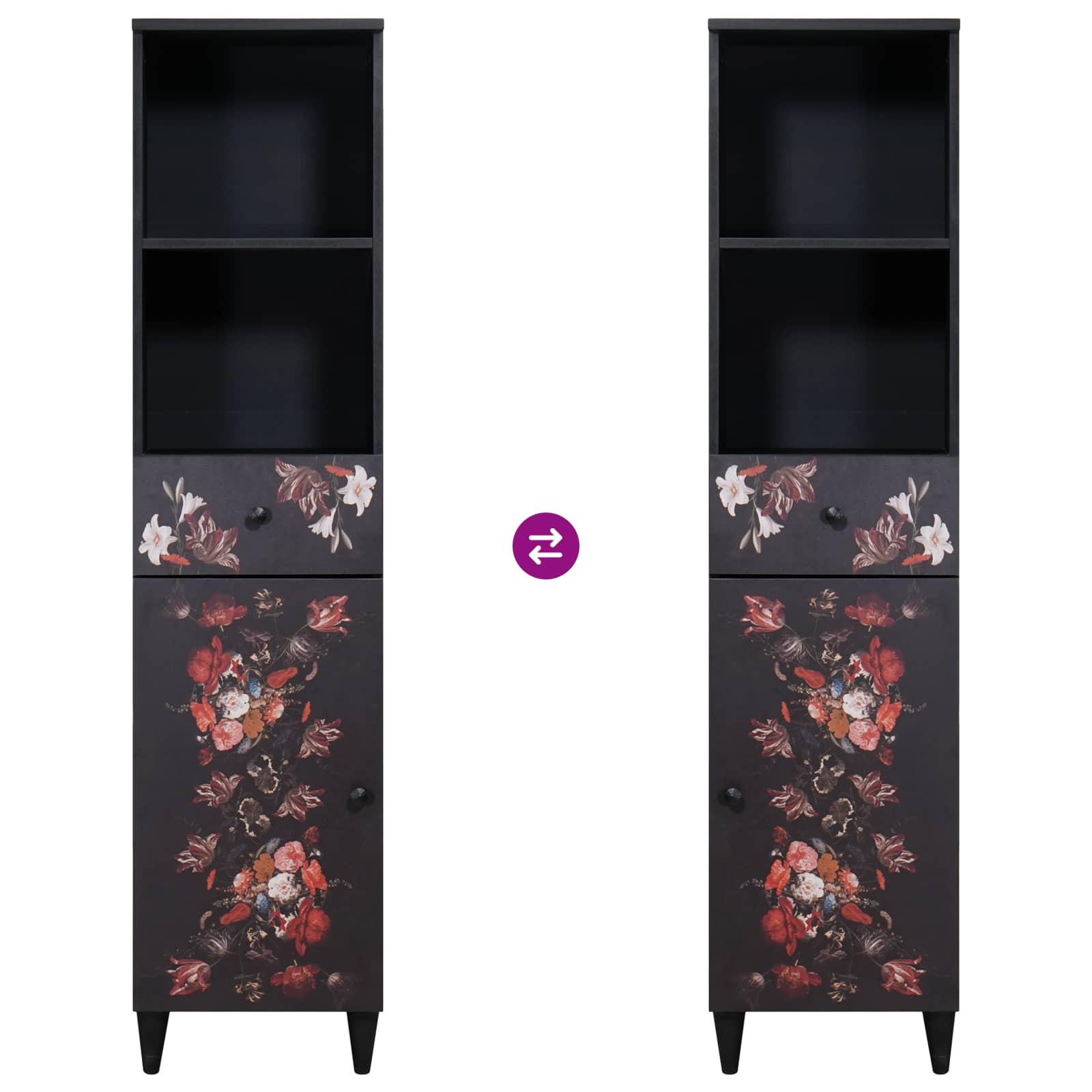 Badezimmerschrank-Set 3 stk. 62 x 33 x 58 cm Massivholz Mango