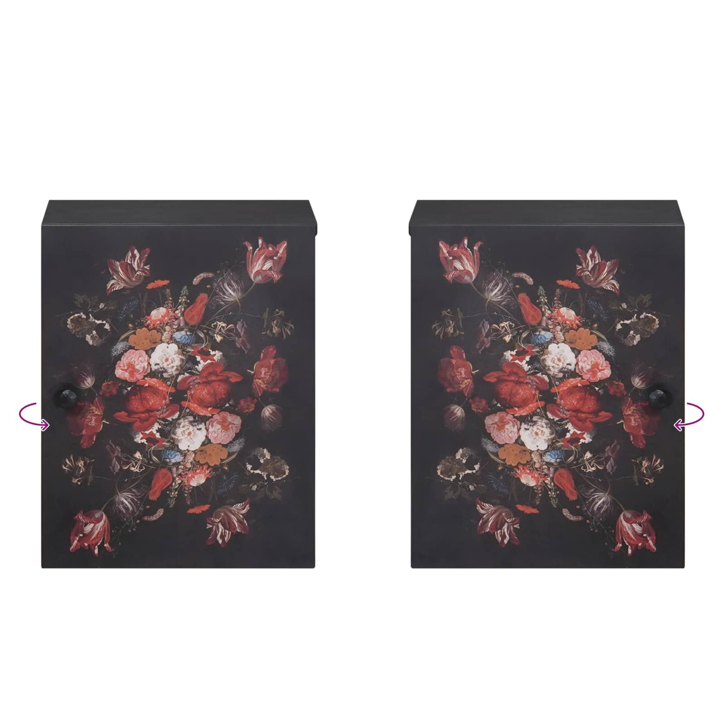 Badezimmerschrank-Set 4 stk. 62 x 33 x 58 cm Massivholz Mango