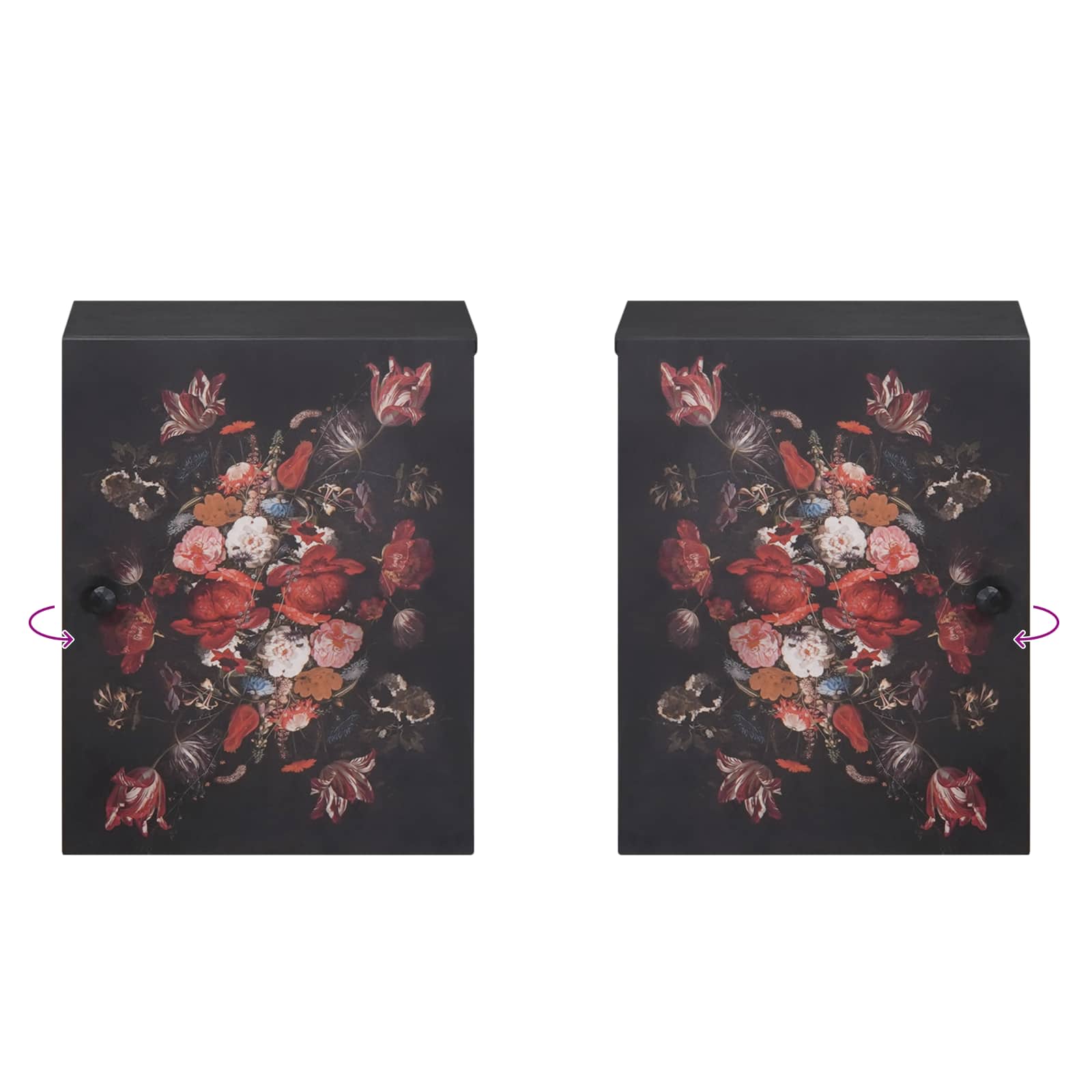 Badezimmerschrank-Set 4 stk. 62 x 33 x 58 cm Massivholz Mango