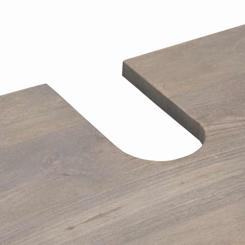 Badezimmerschrank-Set 3 stk. Grau 62 x 33 x 58 cm