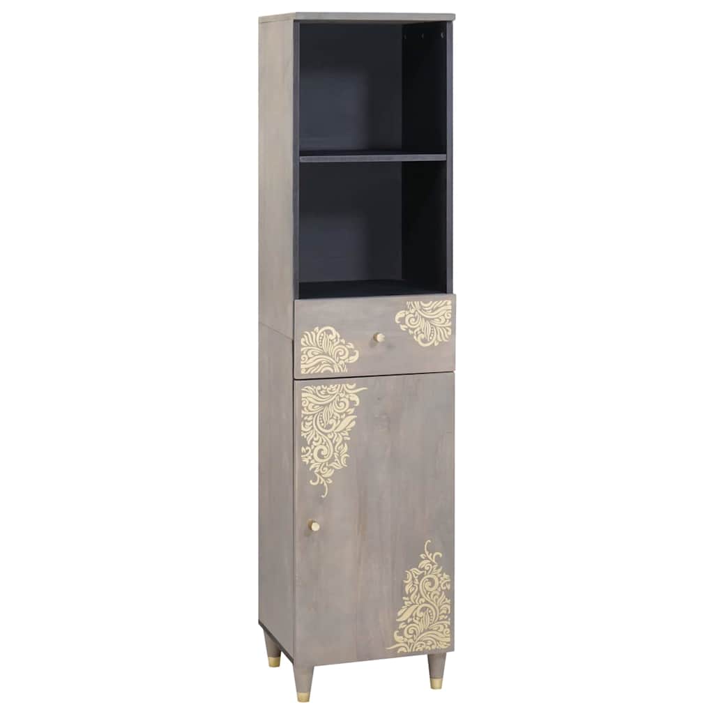 Badezimmerschrank-Set 3 stk. Grau 62 x 33 x 58 cm