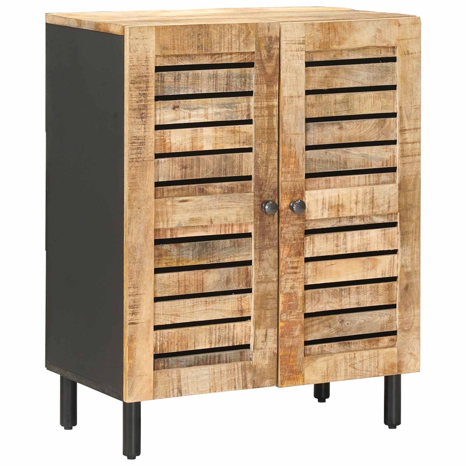 Stauraumschränke 2 pcs Braun 60 x 33,5 x 75 cm Massivholz Mango