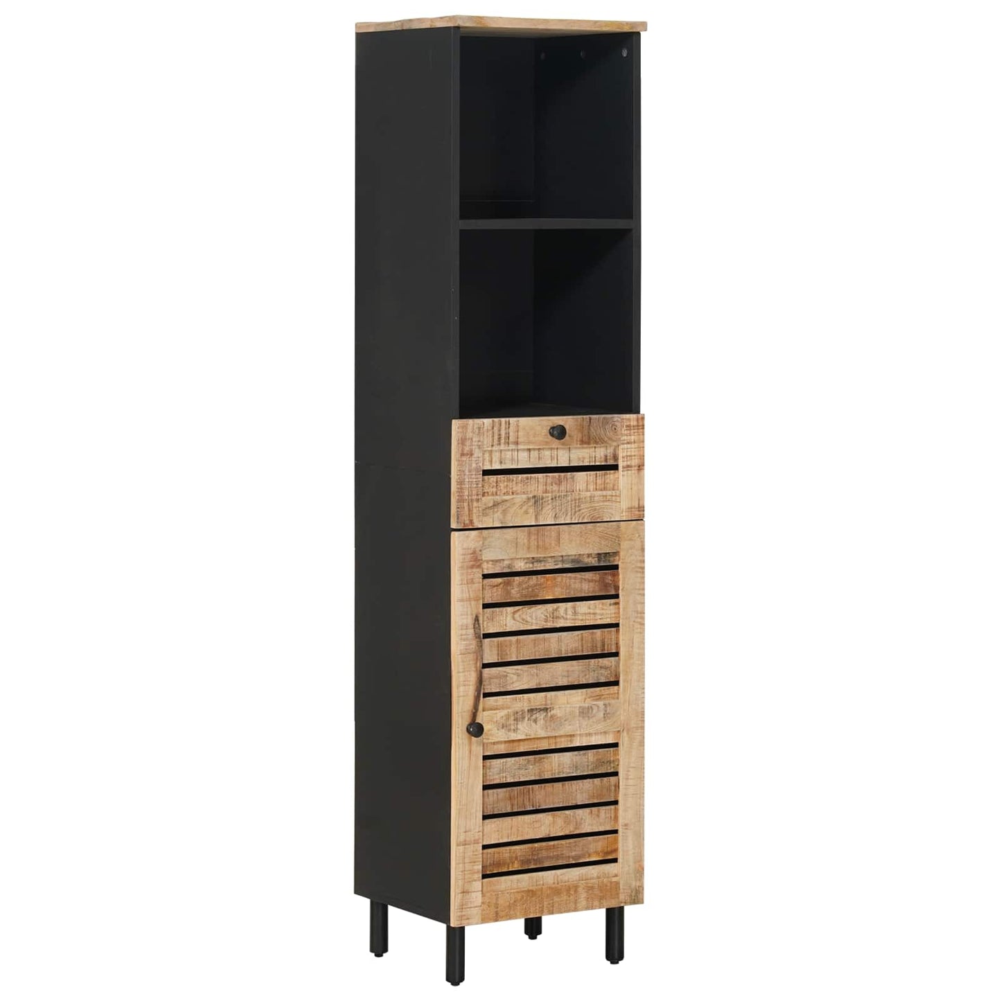 Badezimmerschrank-Set mit Schubladen 5 pcs Massivholz Mango