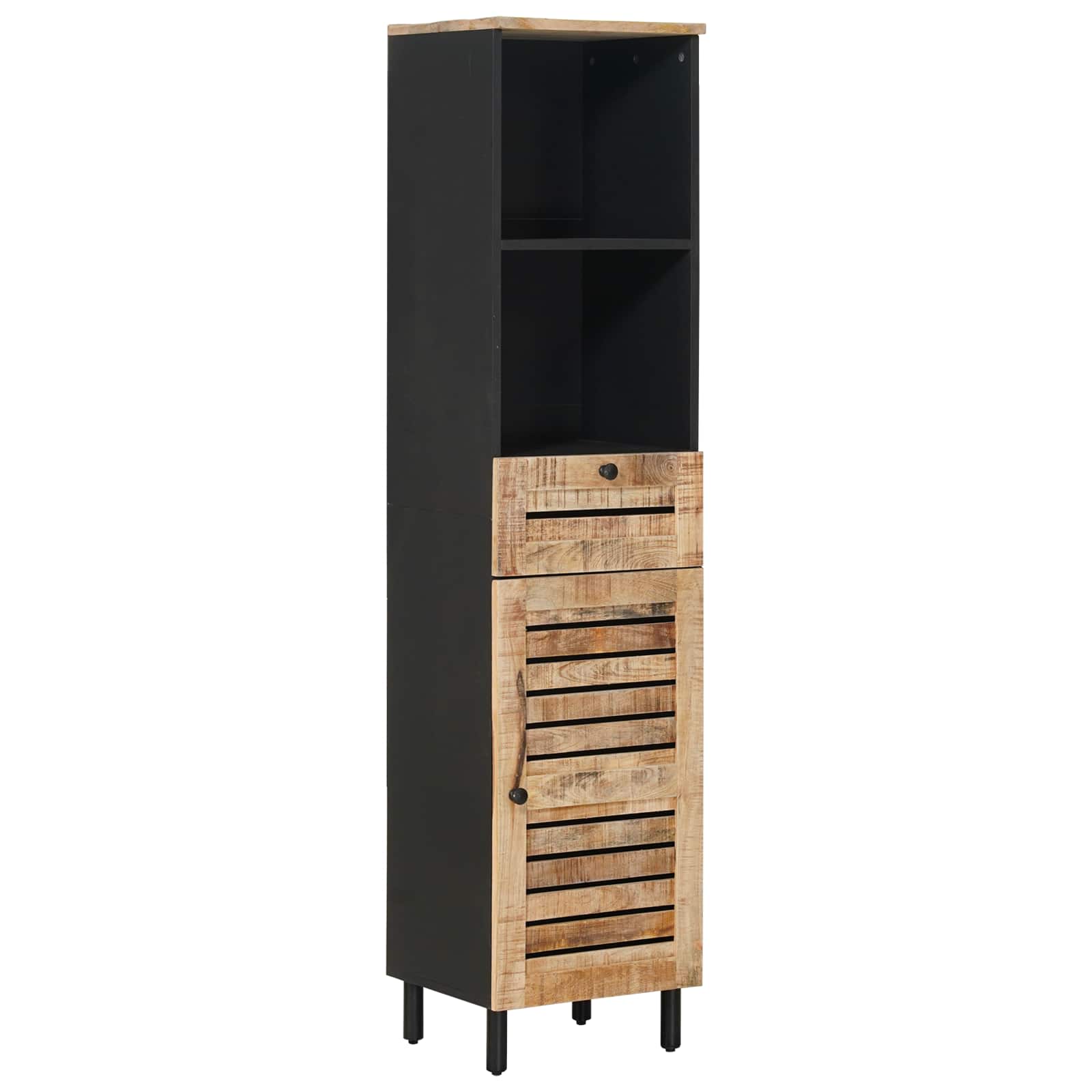 Badezimmerschrank-Set mit Schubladen 5 pcs Massivholz Mango