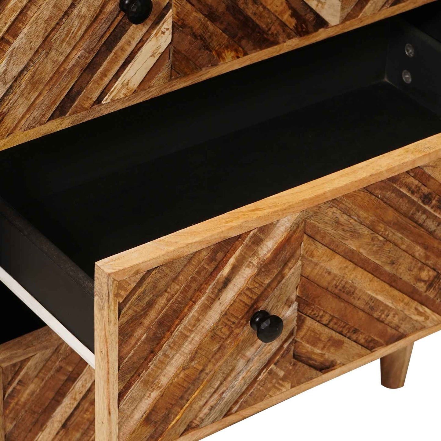 Stauraumschränke 2 stk. 60 x 33,5 x 75 cm Massivholz Mango